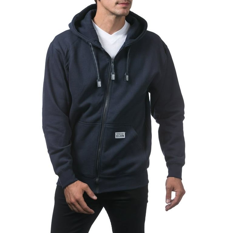 Pro Club Men's Heavyweight Zipper Hoodie with Full Fleece