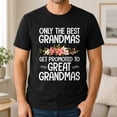 thumbnail image 2 of Great Grandma Promotion Graphic T-Shirt, Floral Grandma Gift Tee, 2 of 9