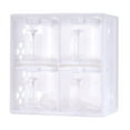thumbnail image 2 of Transparent Seasoning Box, with Handle and Spoon, Storage Container Rack Set, Detachable, 4 Compartments, Food-grade Plastic, Space-saving, for Spices Seasonings, 2 of 6