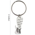 thumbnail image 5 of CIMAXIC Key Chain Creative Guitar Pick Key Chain Schoolbag Hanging Ornament Metal Purse Pendant,1.46"X0.71"X0.08", 5 of 5