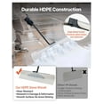 thumbnail image 3 of YYDSBNHH 36 Inch Heavy-Duty Snow Pusher Shovel with Metal Edge, Ergonomic Grip & Segmented Handle – Wide HDPE Blade for Efficient Driveway, Garden & Sidewalk Snow Removal, 3 of 5
