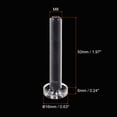 thumbnail image 2 of Uxcell M8x50mm Plastic Phillips Bolts PC Pan Head Machine Screws Transparent 10 Pack, 2 of 5