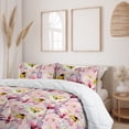 thumbnail image 2 of Ambesonne Colorful Flowers Down Alternative Quilt Comforter, Innocent Floral, Full, Rose and Multicolor, 2 of 5