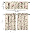 thumbnail image 6 of Kitchen Curtains and Valance Set 36 Inch Tier Pioneer Colorful Floral 3 Pieces Set Dining Room Small Curtain Drapes Cafe Curtains Valance for Home Decor Rod Pocket, 6 of 6