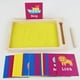 thumbnail image 4 of Bandeja de arena Montessori para niños pequeños, educación infantil temprana y juego sensorial, juguete para escribir el alfabeto y los números para actividades de aprendizaje preescolar, 4 of 7