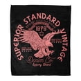 thumbnail image 1 of KDAGR 50x60 inch Super Soft Throw Blanket Eagle Superior Standard Vintage Denim Company Heritage Design Varsity Emblem Home Decorative Flannel Velvet Plush Blanket, 1 of 1