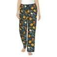 thumbnail image 2 of Lsque Pumpkin Print Women's Pajama Pants, Lounge Pant - Comfortable Home Wear,Elastic Waistband, Stylish Design-Medium, 2 of 9