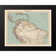 thumbnail image 2 of Schrader 24x20 Black Modern Framed Museum Art Print Titled - North South America - Schrader 1908, 2 of 5