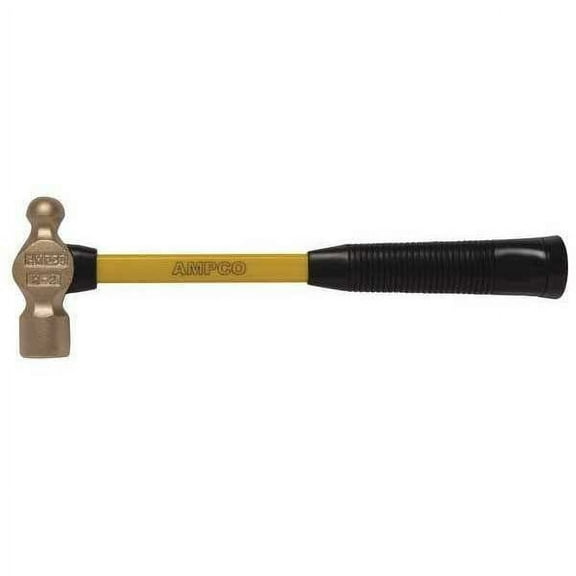 Ampco Safety Tools Ball Pein Hammer,16Oz.,Fiberglass Handle H-212FG