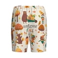 thumbnail image 5 of Easygdp Autumn In The Forest Men's Short Pajama Pants, Sleep Shorts, Household Pants, Casual Pants with Pockets - Large, 5 of 9