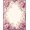 Pink Purple Ivory, Pattern 6, variant on ODIKA Round Storybook Whimsical Carousel Scroll Border Traffic Transitional for Home Office, Gaming Room, Under Desk, Non-Slip Chair-Friendly