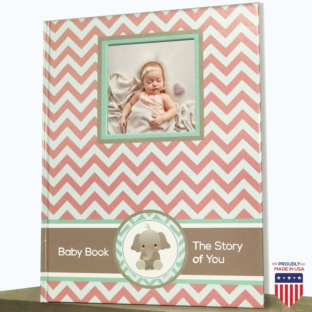 Pink Baby Girl Memory Book First Year Book Album Journal Baby Shower Gift Keepsake Milestone