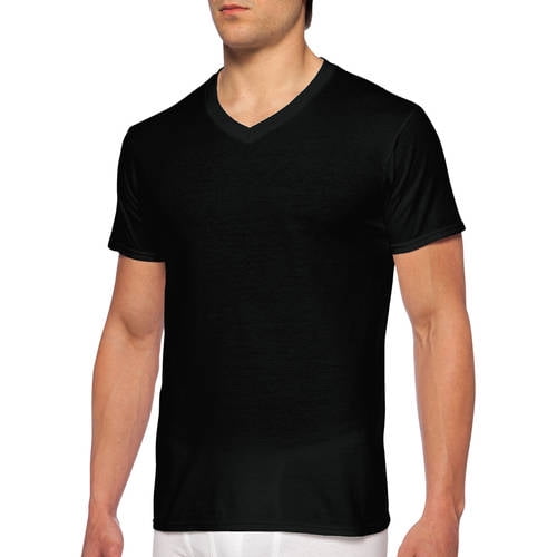 Men's Short Sleeve V-Neck Assorted Color T-Shirt, 4-Pack - Walmart.com