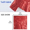 thumbnail image 6 of Iauyy Satin Napkins Set of 6- Abstract- Red DIY Printing Decoration Cloth Napkin- Easy Care for Home/Party, 6 of 8