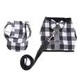 thumbnail image 4 of Pet Puppy Wedding Dress Pet dog Outdoor Wear Arnés con sombrero Negro Blanco-XS, 4 of 9