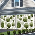 thumbnail image 3 of Sage Green Marble Garage Door Cover Banner 7 x 16 FT, Gold White Geometric Hexagon Modern Garage Door Curtains Backdrop with Grommets for Indoor Outdoor Wall Party Porch Yard Decorations Background, 3 of 9