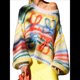 thumbnail image 3 of Suéter de Larga para Mujer, Otoño, Color Block, Cuello Redondo, Tejido, Tops Casuales de Moda. Color S, 3 of 6
