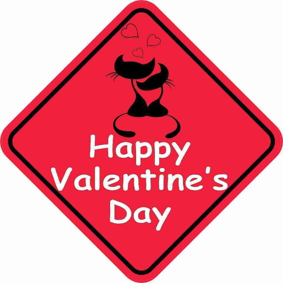 5in x 5in Happy Valentines Day Bumper Magnet Vinyl Magnets Magnetic