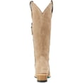 thumbnail image 5 of Lane Women's Plain Jane Suede Tall Western Boot Round Toe Beige 9 M  US, 5 of 7