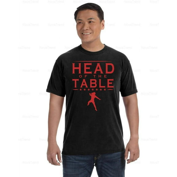 Roman Reigns WWE Comfort Color T-Shirt Head of the Table Black Graphic, Unisex, up to size 4XL