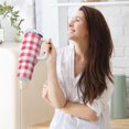 thumbnail image 6 of 30 oz Tumbler With Handle Stainless Steel Insulated Tumbler With Lid for Car Cup Holder Pink Checkered Pattern, 6 of 9