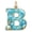 B, variant on AZXY Christmas Ocean Themed Letter Acrylic Hanging Ornament, Seaside Snowflake Alphabet Pendant, Home Christmas Decorations, Personalized Holiday Keepsake for Xmas Tree Wreath Window, E