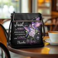thumbnail image 3 of HELLHERO Bird Love Mom Shoulder Purse, Water-Resistant Ladies Crossbody Bag PU Leather Adjustable Strap Sling Bag for Work Travel, 3 of 7