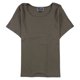 thumbnail image 1 of Karen Scott Camiseta básica sólida para mujer, marrón, 2X, 1 of 1
