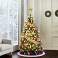 thumbnail image 1 of 6FT Pre-Lit Artificial Christmas Tree,Christmas Pine Tree with Pine Cones,250 LEDs & 748 Tips - Hinged Stand PVC Holiday Trees Decor for Home/Office/Party, 1 of 10