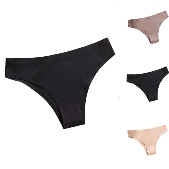 Bxsruta Women's Plus Size Seamless Underwear 1-Pack for Daily Comfort