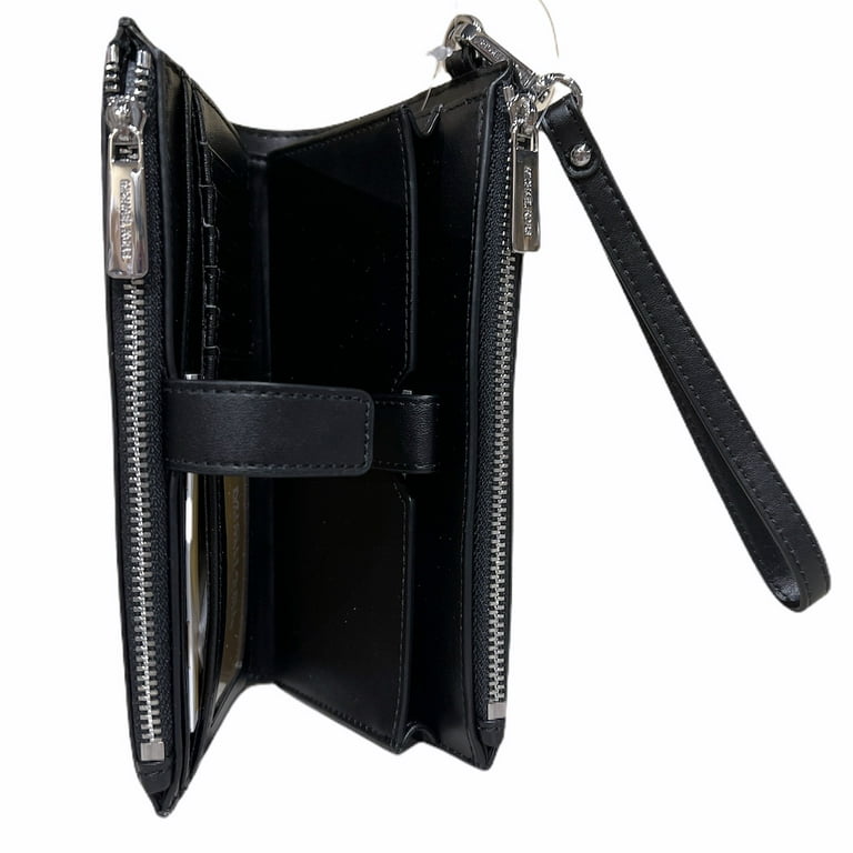 Michael Kors Double Zip Phone Wallet Wristlet Vanilla Signature MK Powder  Blush
