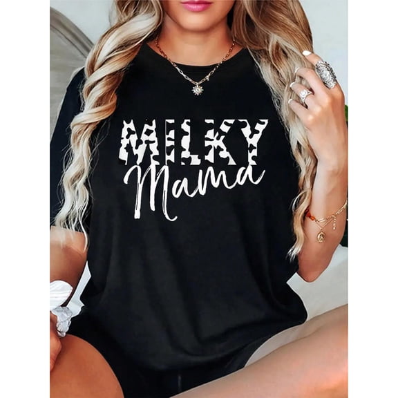 Milky Mama Breastfeeding New Mom Women Breast Feeding T-Shirt