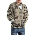 thumbnail image 5 of Rustic Retro Coffee Brown 3d Sweatshirts Hoodie Fashion Casual Personality Men's Women Street Hoodie Pullovers Long Sleeve Comfortable Top, 5 of 6