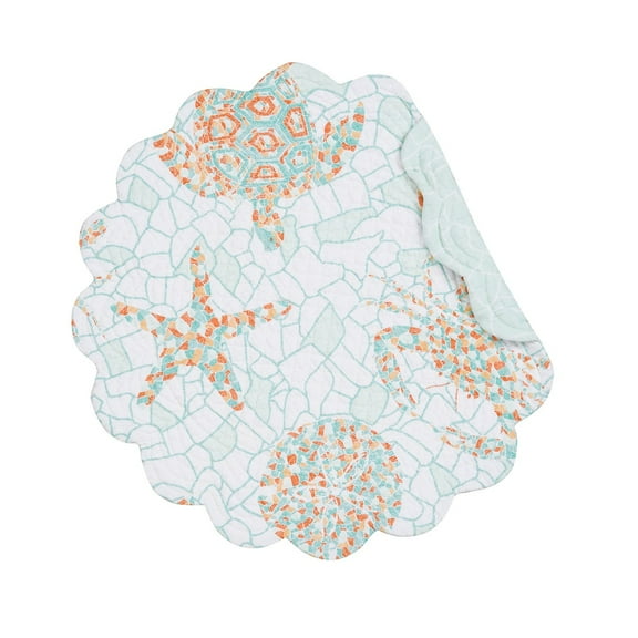 Grand Turks Round Single Placemat, 17"