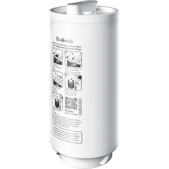 5-IN-1 RO Filter, Replacement for RO100ROPOT-Travel Countertop Reverse Osmosis System, 6 Months Lifetime