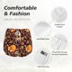 thumbnail image 4 of Balery Woodland Creatures Floral Pantalones cortos deportivos para mujer con forro y dos bolsillos, elásticos, para entrenamiento, gimnasio, yoga-Medium, 4 of 7