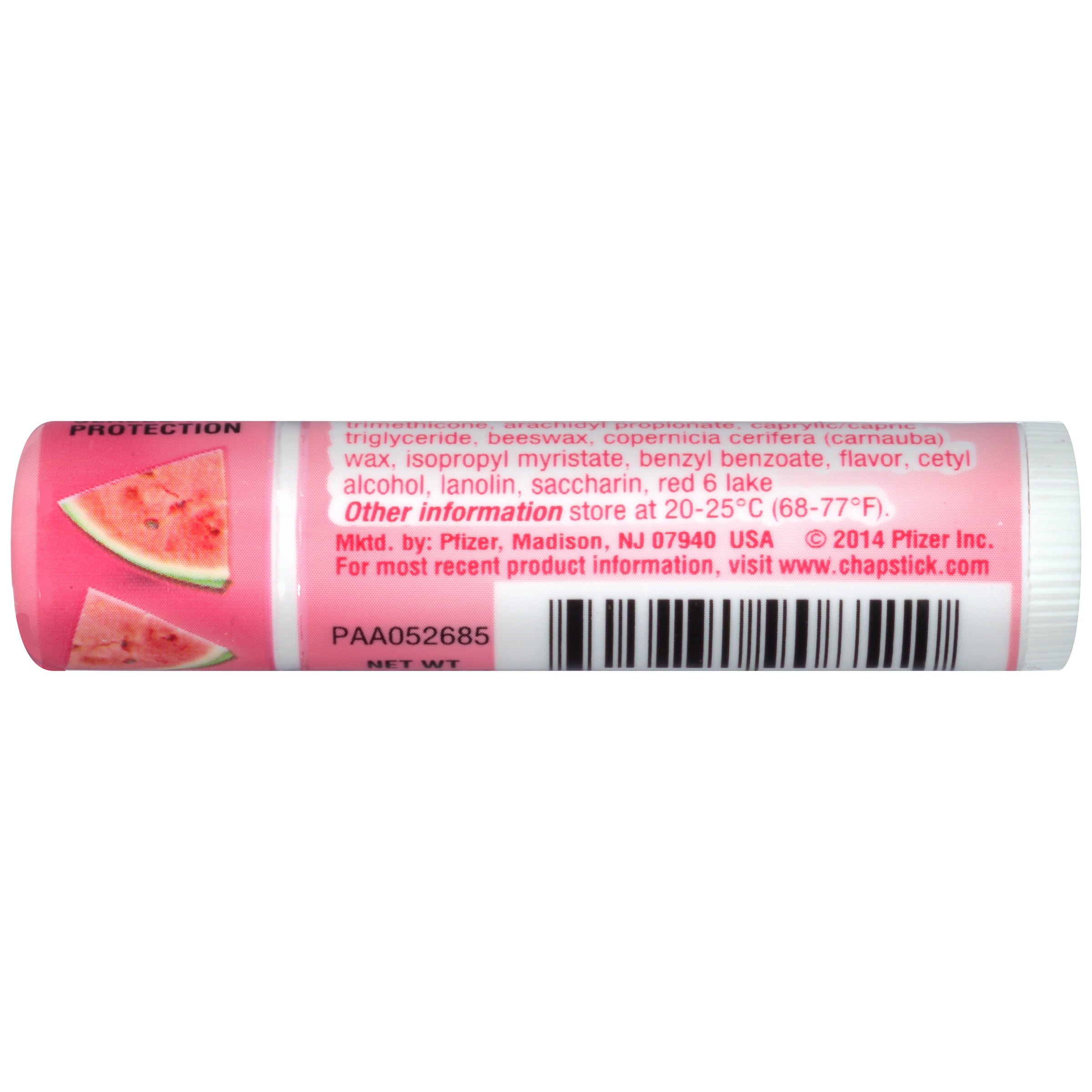 ChapStick Tropical Collection (Watermelon Splash Flavor, 1 Stick) Flavored Lip Balm Tube, 0.15 Ounce Tube