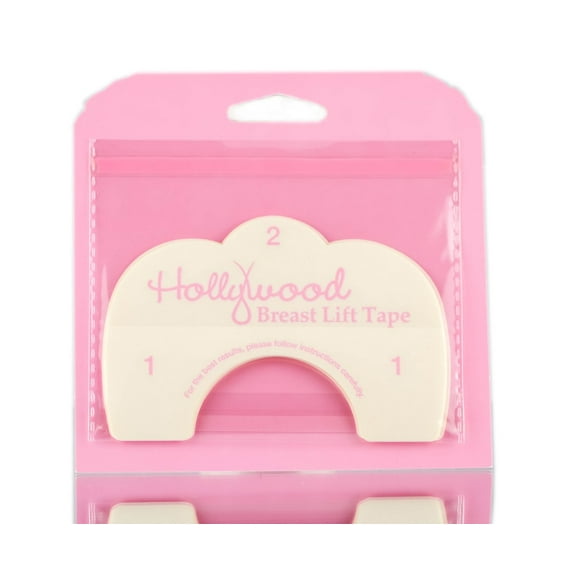 4 Pairs , Hollywood Fashion Secrets Breast Lift Tape , Hair Scalp Skin Body - Pack of 1 w/ SLEEK Teasing Comb