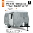 thumbnail image 3 of Classic Accessories OverDrive PolyPRO 3 Molded Fiberglass Travel Trailer Cover, Fits 10-13' Trailers, 3 of 14