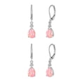 thumbnail image 1 of Justharion Durable Tear Drop Earring With Bohemian Style Fire Opals Dangle Elegant pink 2Set, 1 of 6
