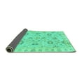 thumbnail image 2 of Ahgly Company Indoor Square Oriental Turquoise Blue Traditional Area Rugs, 3' Square, 2 of 4