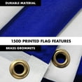 thumbnail image 4 of G128 Combo Pack: 6 Feet Tangle Free Spinning Flagpole (Black) Greece Greek Flag 3x5 ft Printed 150D Brass Grommets (Flag Included) Aluminum Flag Pole, 4 of 9
