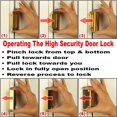thumbnail image 6 of Clearance TOFOTL Home Security Door Lock,Proof Door Reinforcement Lock With Upgraded 3''Stainless Steel Screws, 6 of 6