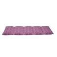 thumbnail image 2 of Abstract Floor Pillow Lounger Cover, Love Heart Inside Circular Rounds Valentines Romance Graphic Image, Nap Mat Printed Fabric Case for 5 Pillows, 88" x 36", Fuchsia Red Salmon, by Ambesonne, 2 of 5