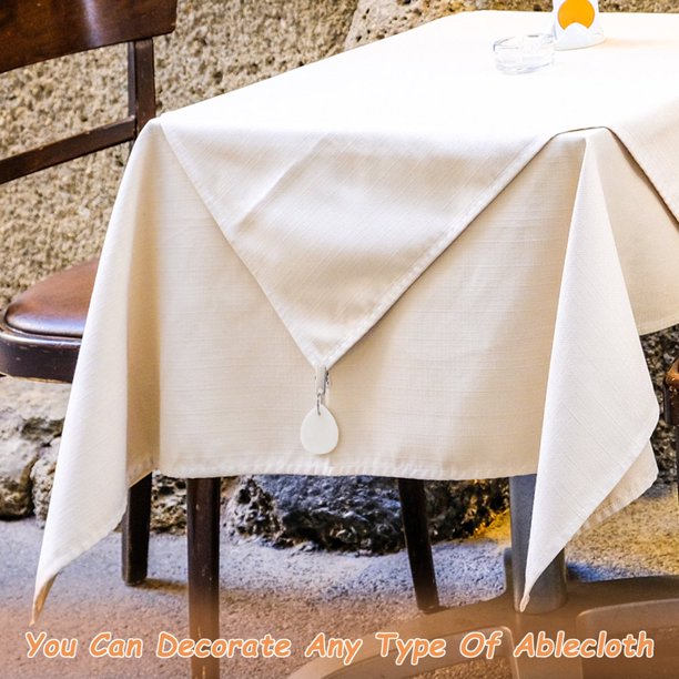 8 Poids Pour Nappe De Table Extérieur - Lot De Pinces Lestées En Métal - Anti-Vent Pour Jardin, Mariage, Pique-nique