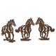 thumbnail image 3 of Decoración De Arte De Pared De Caballo De Metal, Juego De 3 Decoración De Caballo Occidental Concisa Rústica Colgante Para Sala De Estar Dormitorio Baño Interior Al Aire Libre, Pared De Rega, 3 of 5