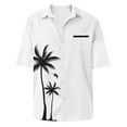 thumbnail image 4 of Yiaimeir Summer Hawaiian Print Shirt Camisas Luxury Breathable Short Sleeve Shirt,Size M-4XL, 4 of 5