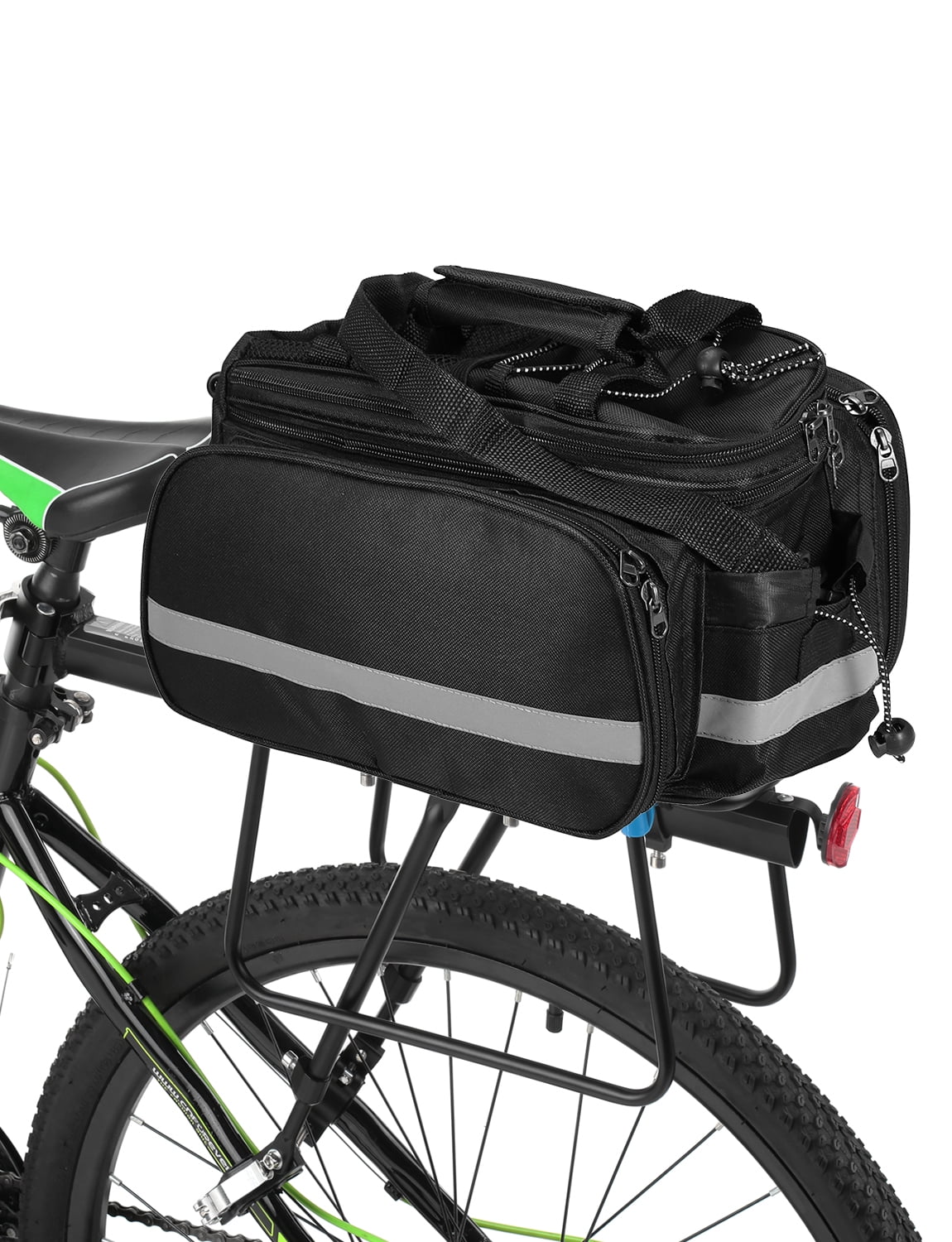 8L Water Resistant Bicycle Bike Rear Rack Storage Bag JMsDream Bike Trunk Bag Black