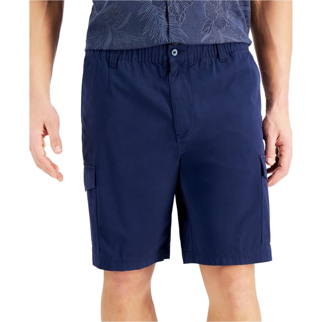Tommy Bahama Mens Jungle Beach 9 Inch Casual Cargo Shorts, Blue, XX-Large