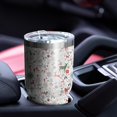 thumbnail image 4 of 30oz White Christmas Deer and Gift Pattern Tumblers Stainless Steel Tumbler with Lid and Straw,Vacuum Insulated Double Wall Travel Tumbler Cups Mug with Cleaning Brush for Coffee,Tea, 4 of 7